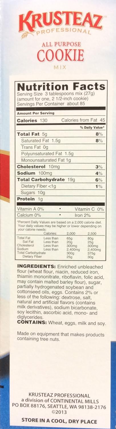 Krusteaz Professional All Purpose COOKIE Mix 5lb. (3-Pack)