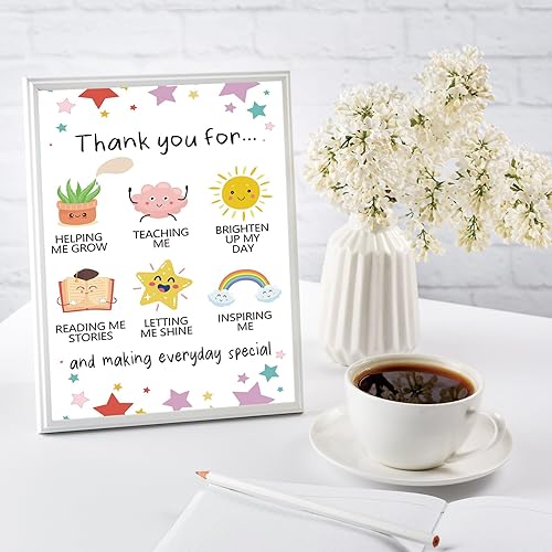 Miniatura 6 de YiKaLus Linda Tarjeta de Agradecimiento para Maestros, Excelentes Regalos de Agradecimiento para Maestros para Hombres y Mujeres, Tarjeta de