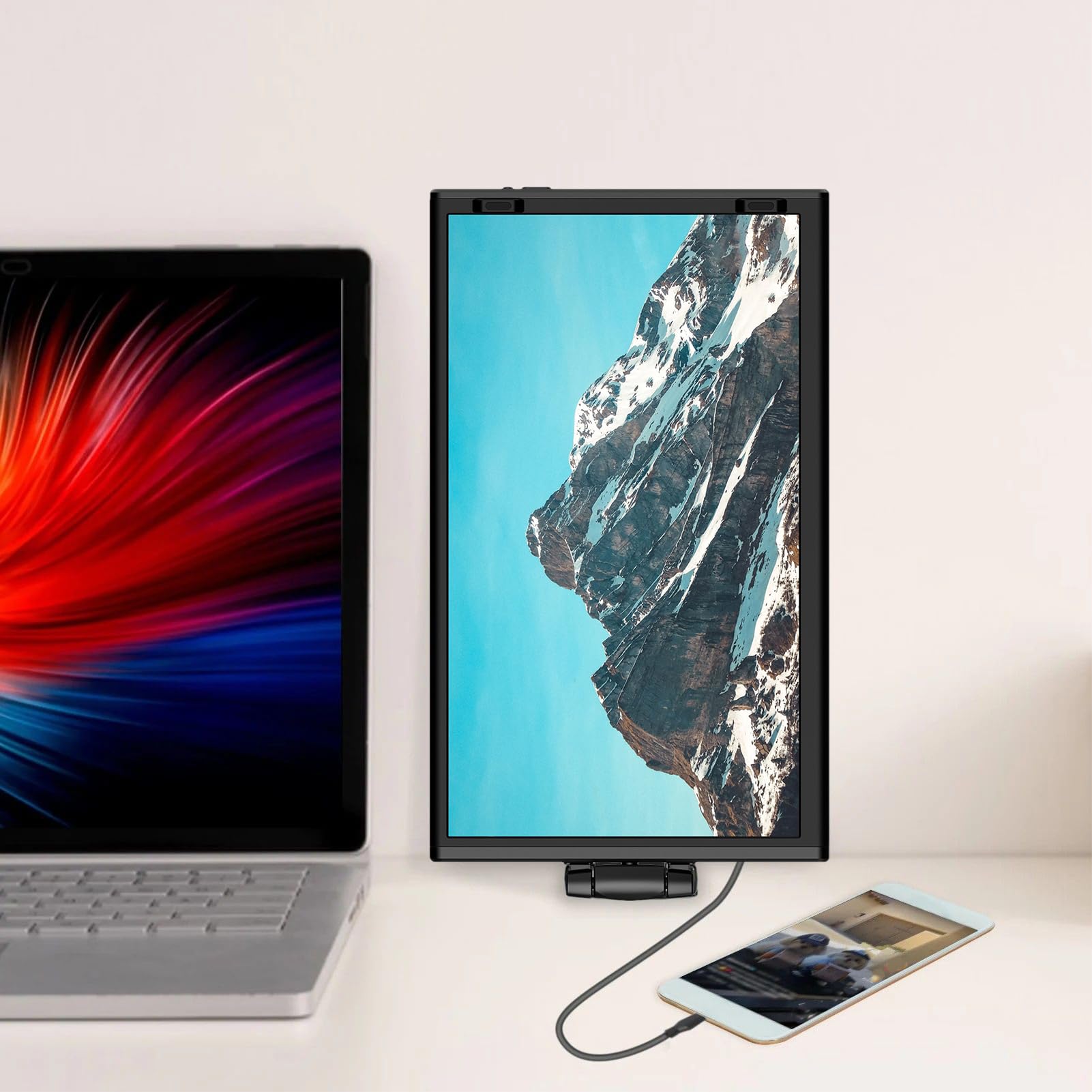 Zweiter Bildschirm Für Laptop Plug-and-Play Schlankes Computerzubehör | Zweiter Monitor Für Laptop für Reisen Homeoffice Kleinunternehmen Arbeit