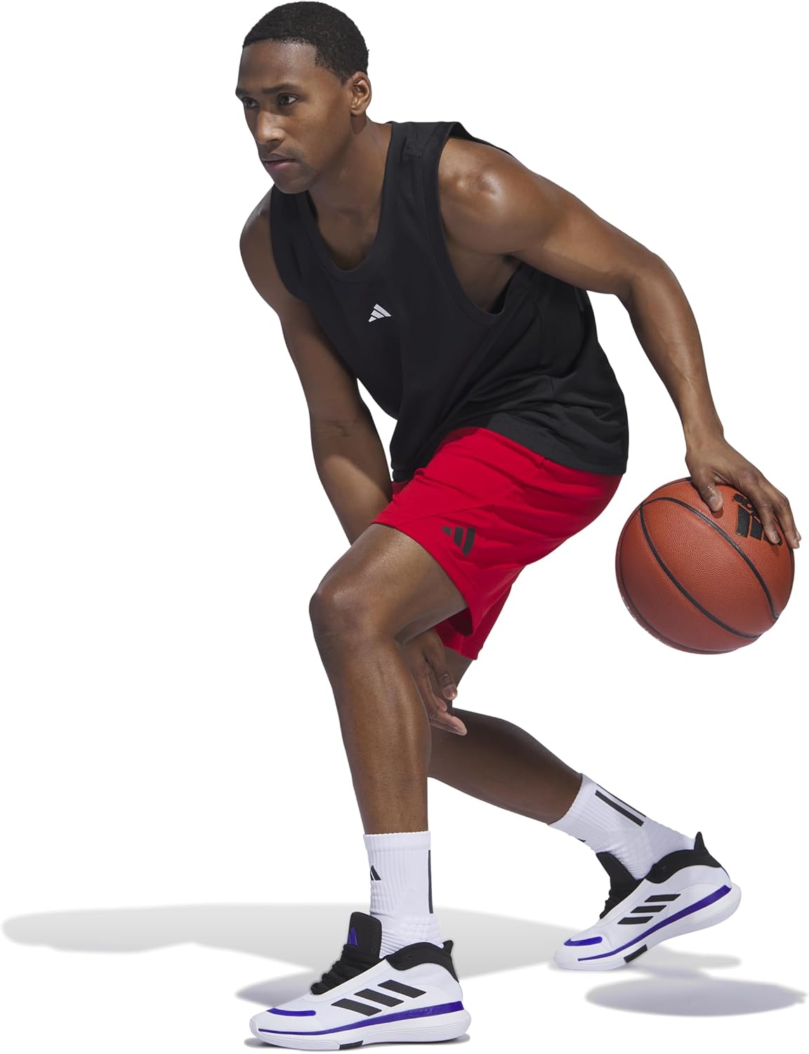 Adidas Mens Badge of Sport Basketball Shorts - Image 2