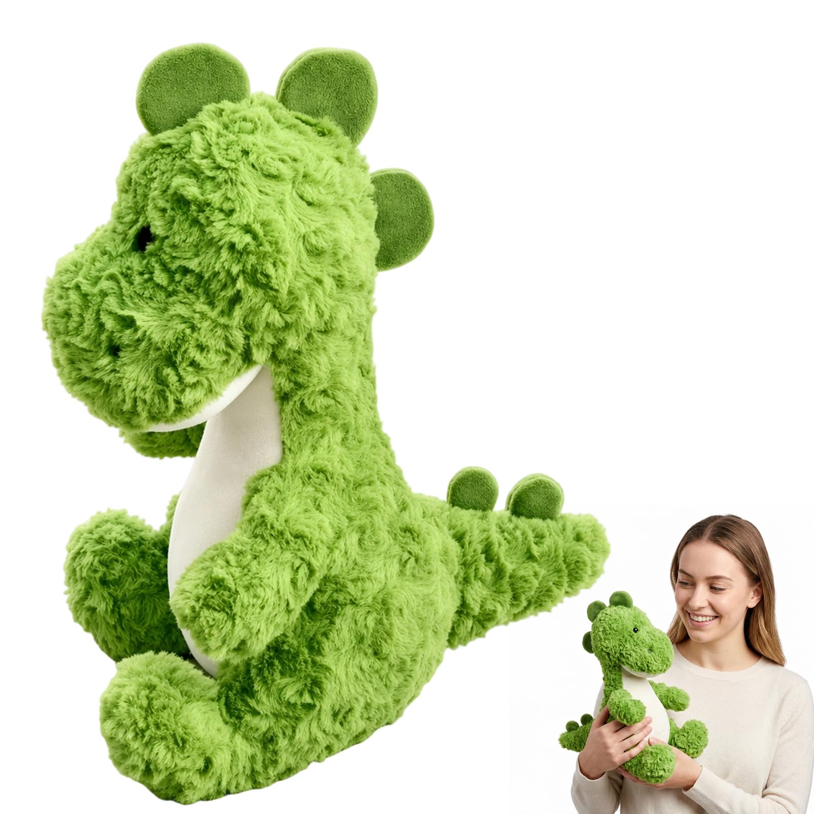Ywikfag Dinosaur Teddy, Measuring 25 cm, Soft Toy, Dinosaur Plush Companion for Playtime and Relaxation