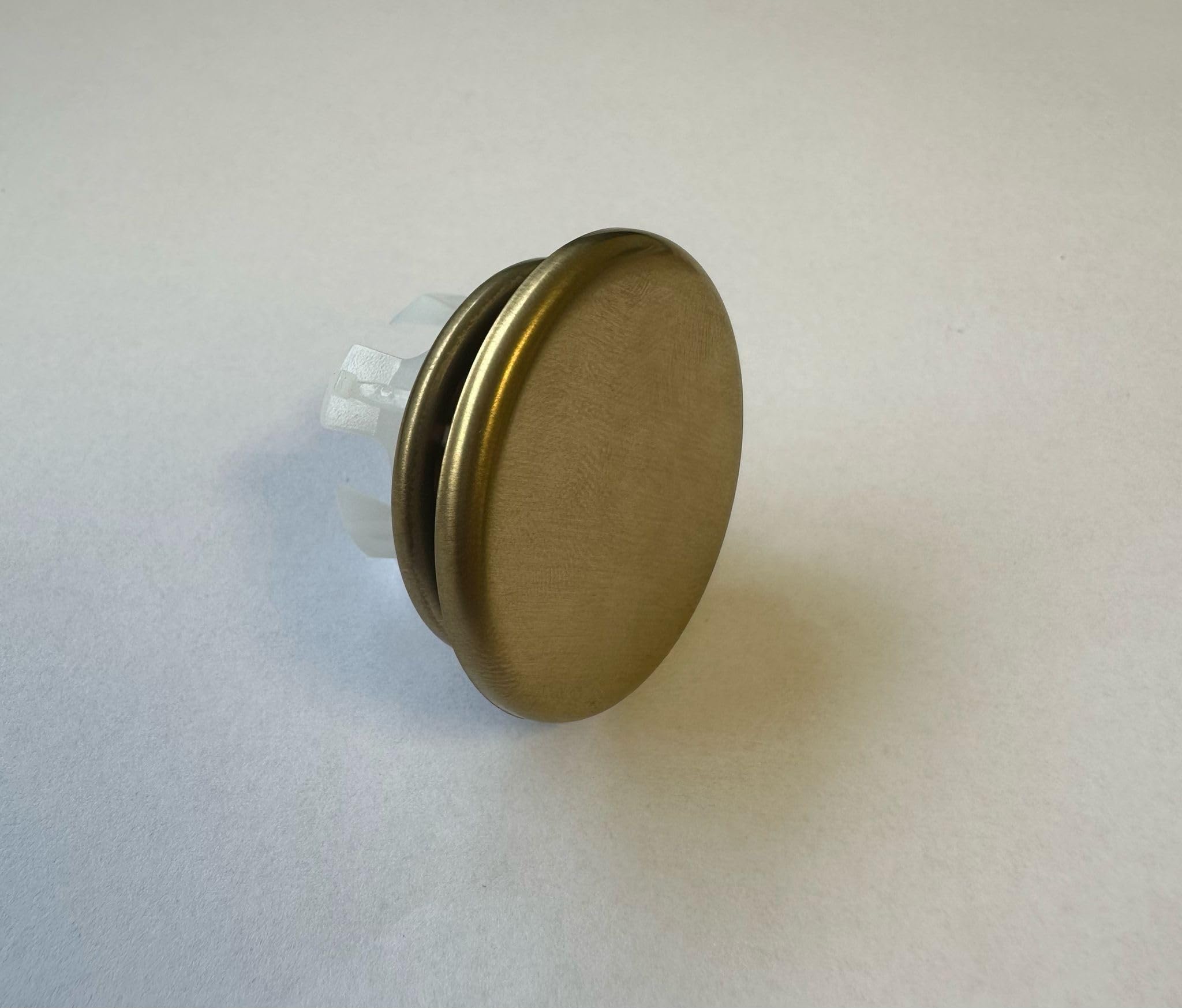 Brushed Brass Basin Sink Overflow Hole Cover Flat Face For Bathroom Gold Finish, Fit for 19~23mm hole size - Image 2