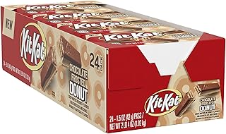 KIT KAT Chocolate Donut Flavored Wafer Candy Packs, 1.5 oz (24 Count)