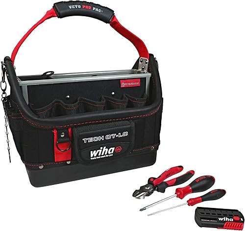 Wiha 91239 Veto RedStripe TECH OT-LC Kit de herramientas de bolsa abierta de 11 piezas