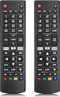 (Pack of 2) Universal Remote Control for LG-TV-Remote,Compatible for All LG OLED LCD LED HDTV 3D 4K Smart TVs with Netflix, Amazon Shortcut Buttons