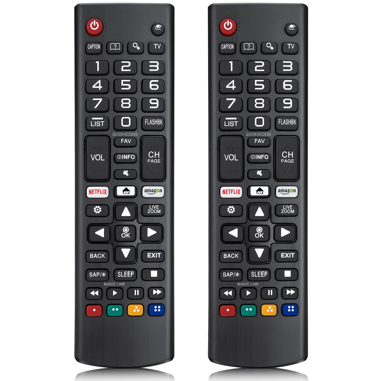 (Pack of 2) Universal Remote Control for LG-TV-Remote,Compatible for All LG OLED LCD LED HDTV 3D 4K Smart TVs