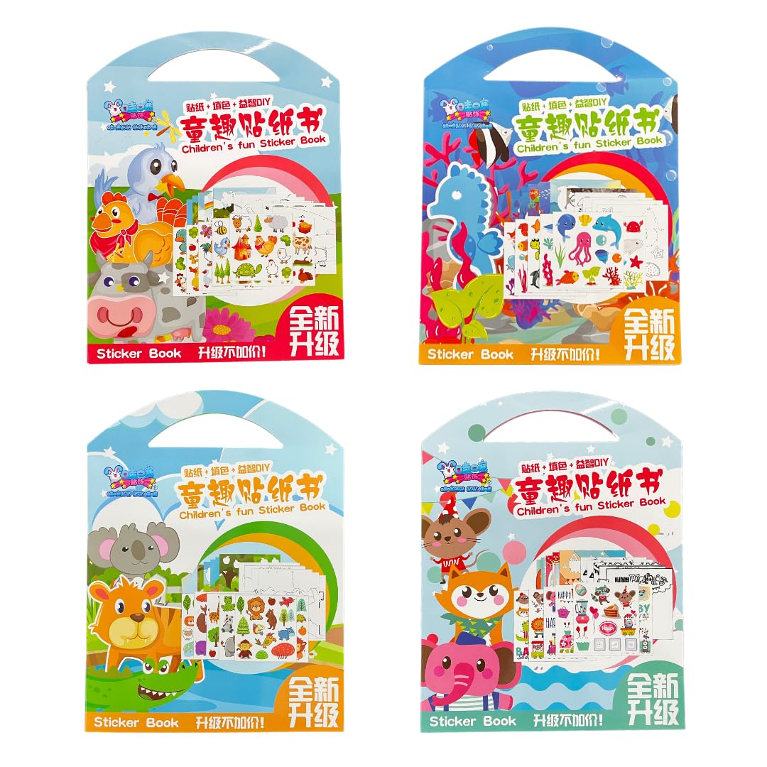 Sticker Book Activity Books Colouring Book for Kids Stickers for Children Kids Books Birthday Gift Return Gift for Kids Picture Book Learing Toy Pack of 2 (Random) (B0DBLCSMJH) Amazon Price History, Amazon Price Tracker