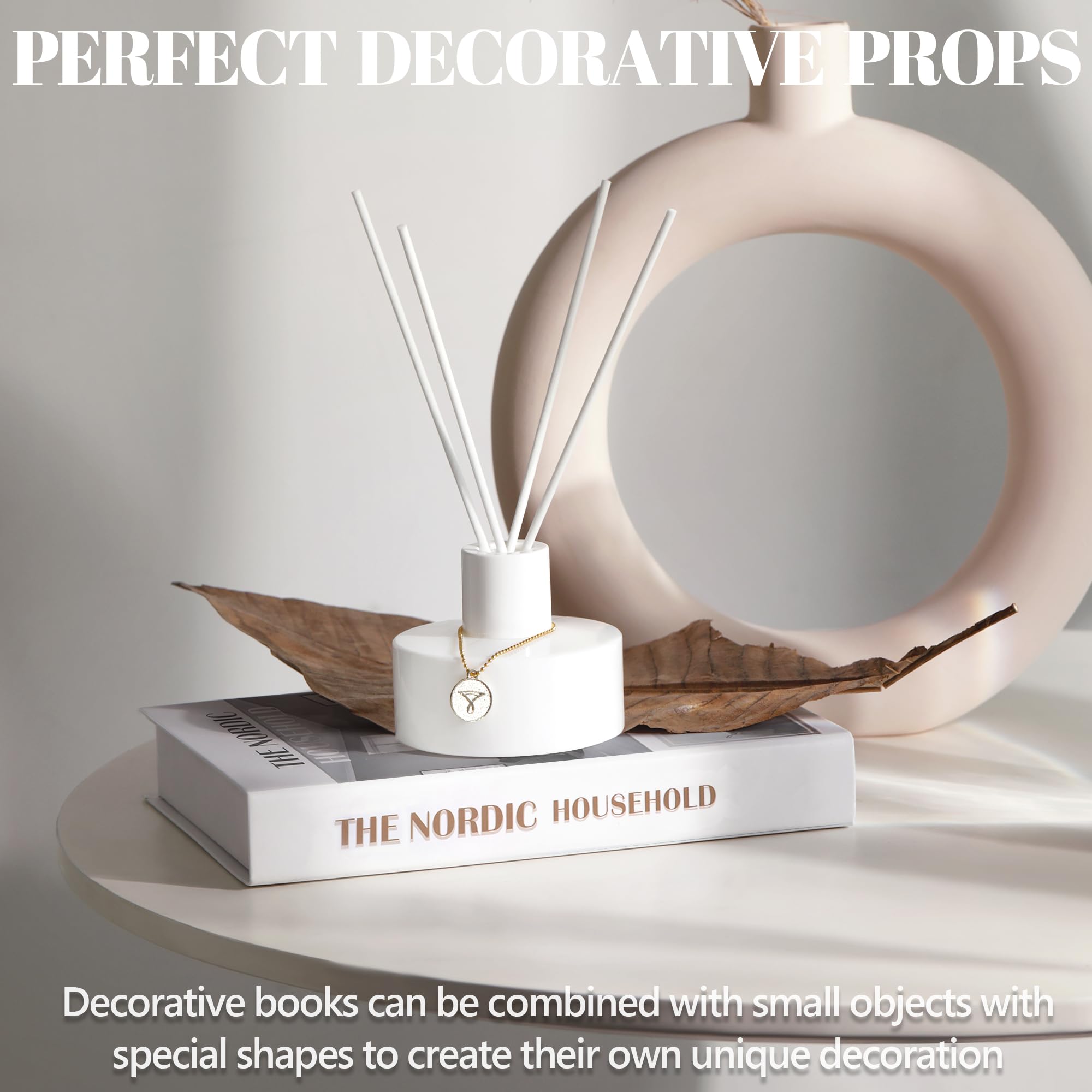 5 Pezzi Libri Decorativi per l'Arredamento Della, Libro Decorativo Di Moda, Libro Finti Decorativi Design per Barre ufficio per Home Office di Arredamento