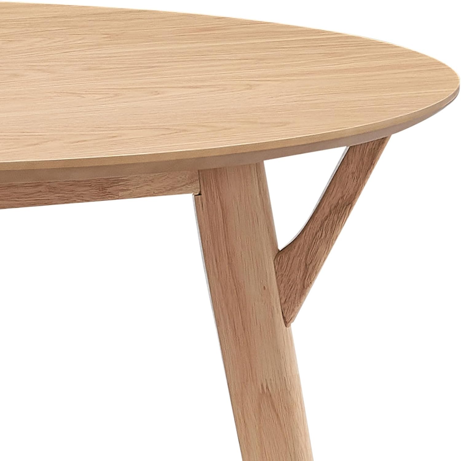 42.01 Inch Saving Place Table,Wooden Dining Table for 4 Persons,Modern Design Round Kitchen Table for Living Room,Apartment,Restaurant (Oak, 42.01 Round)