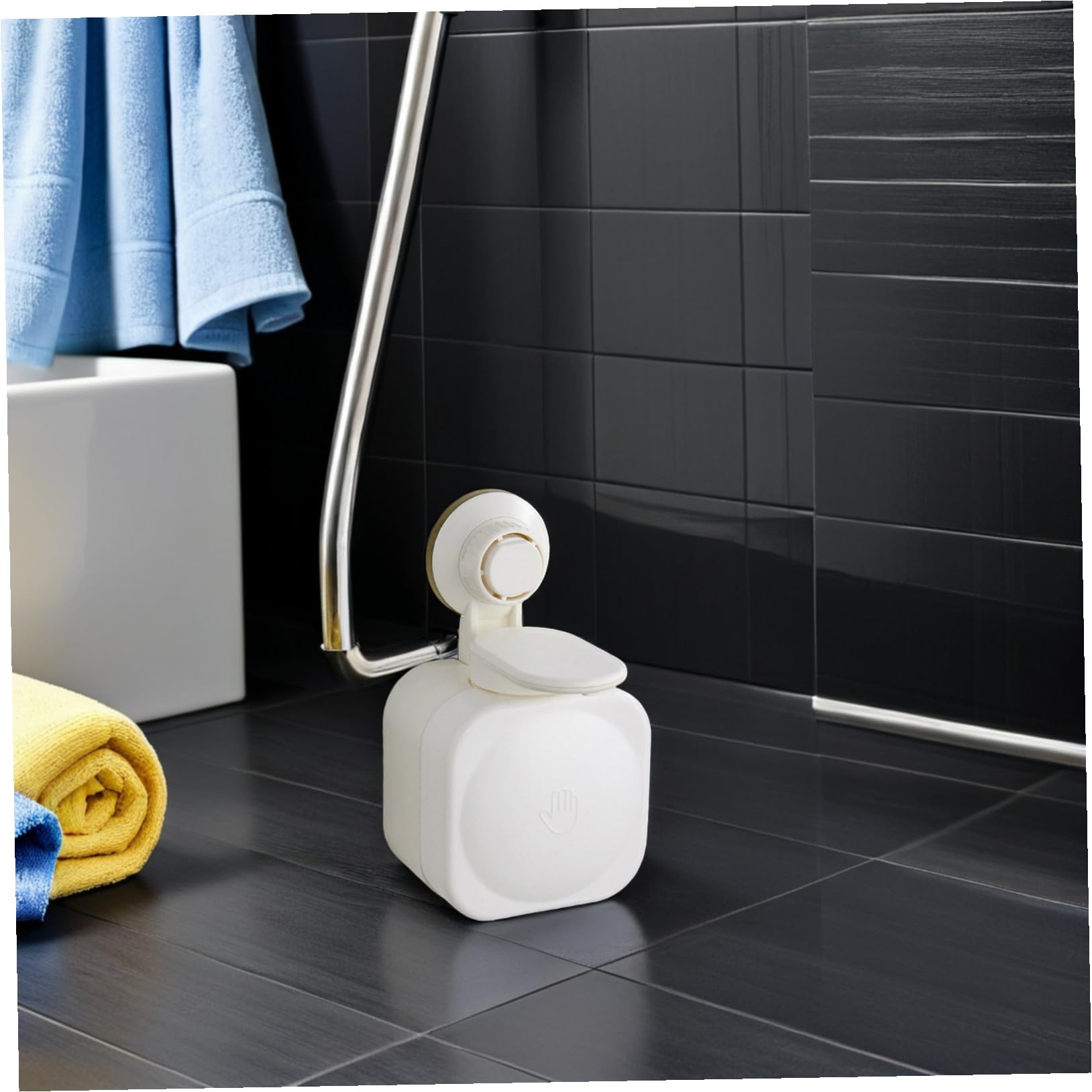 BESPORTBLE Dispensador de Jabón para Pared Ventosa ABS, Diseño Moderno y Dispensación, Adecuado para Duchas en Cocinas y Escuelas
