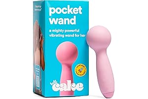 Hello Cake Pocket Wand - Handheld Mushroom Vibrator for Women with Smooth Silicone Tip