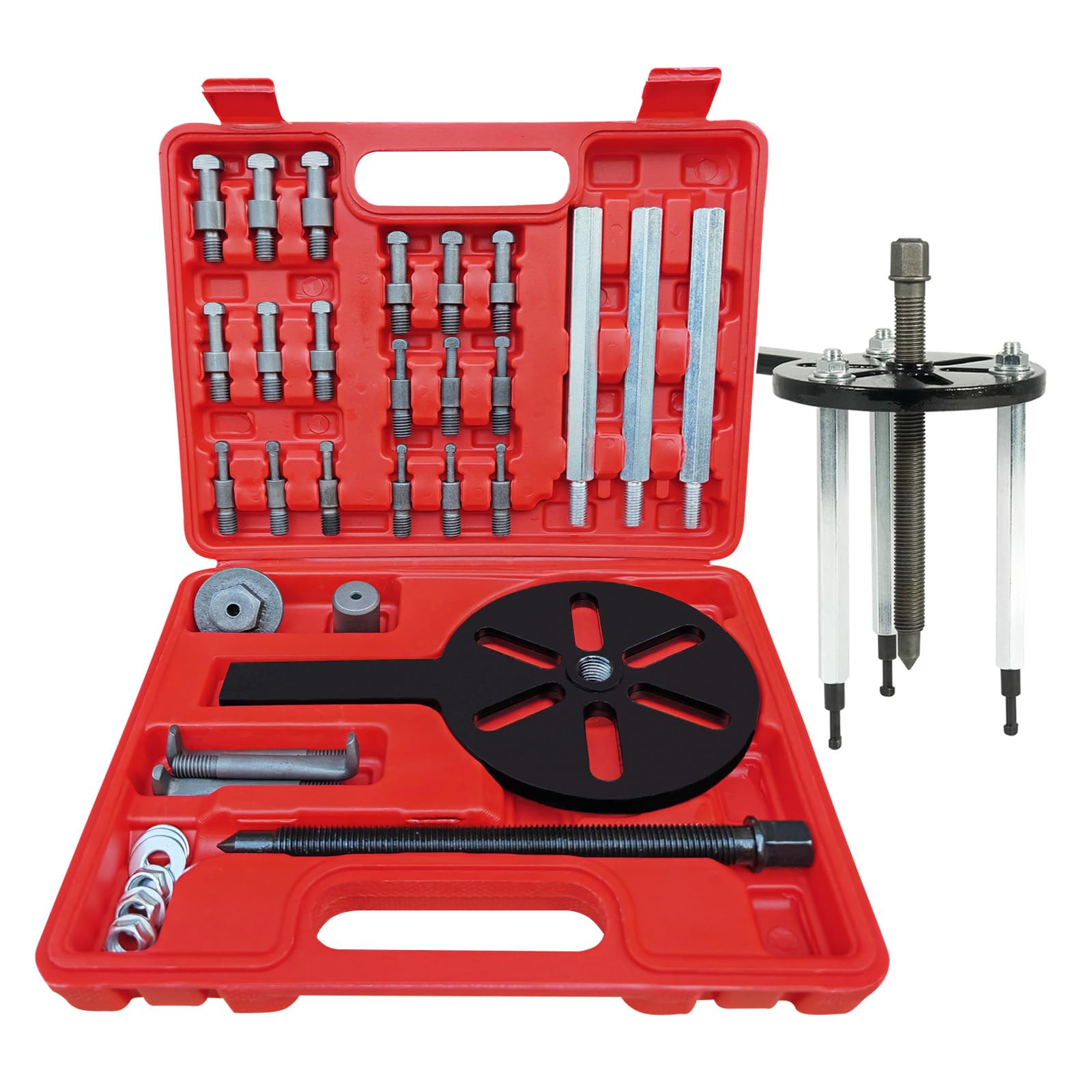 - Bearing Puller, 21 in1 Bearing Puller Set, 3 Jaw Internal Bearing Removal Tool with Storage Box, for Repair Motorbikes, Cars and More Mechanical Equipment, Red