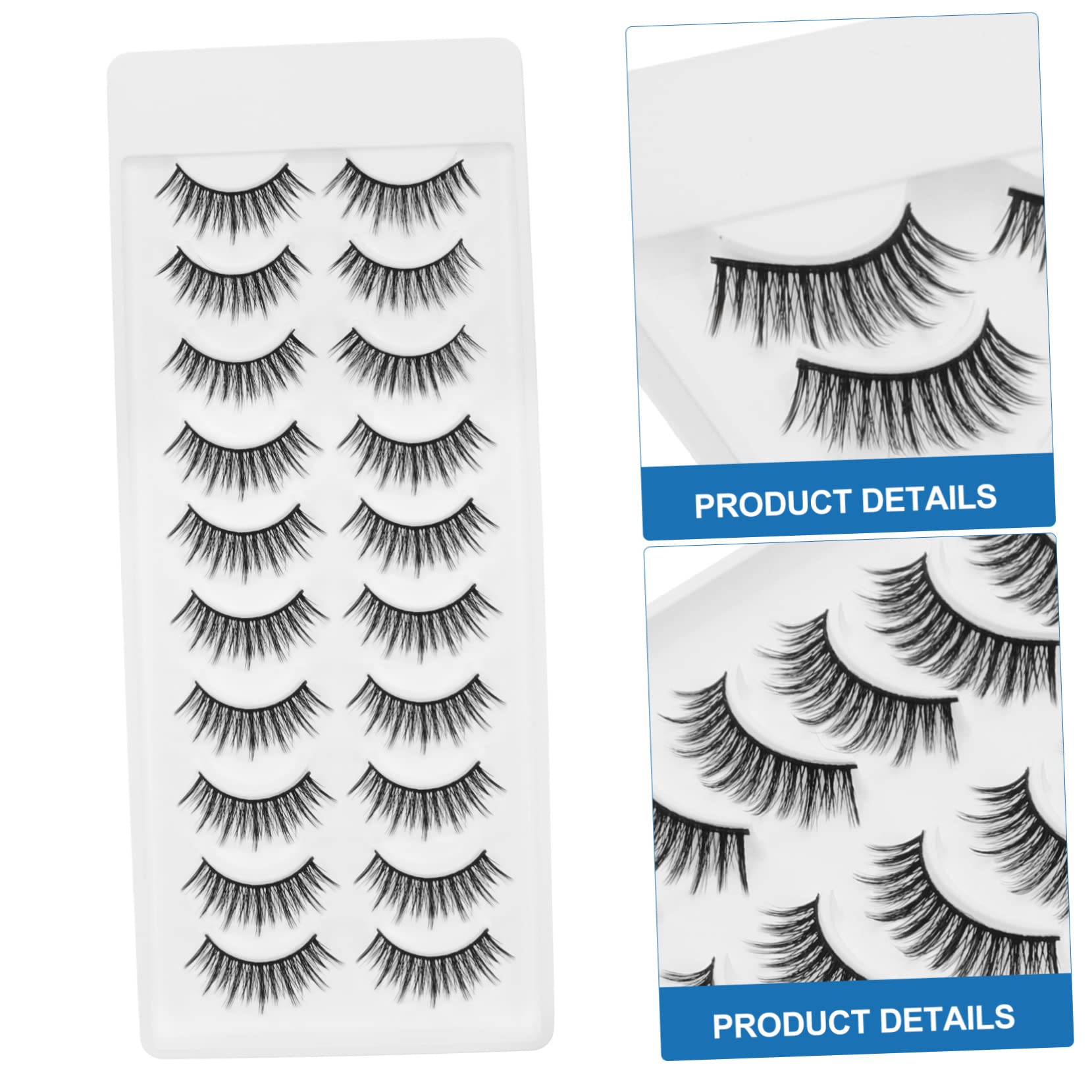 DOITOOL 50pares Pestañas Postizas De Extensiones De Fáciles De Usar Para Maquillaje y