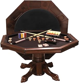 Fairview Game Rooms Combination 3 in 1 Poker/Game Table (Mahogany)