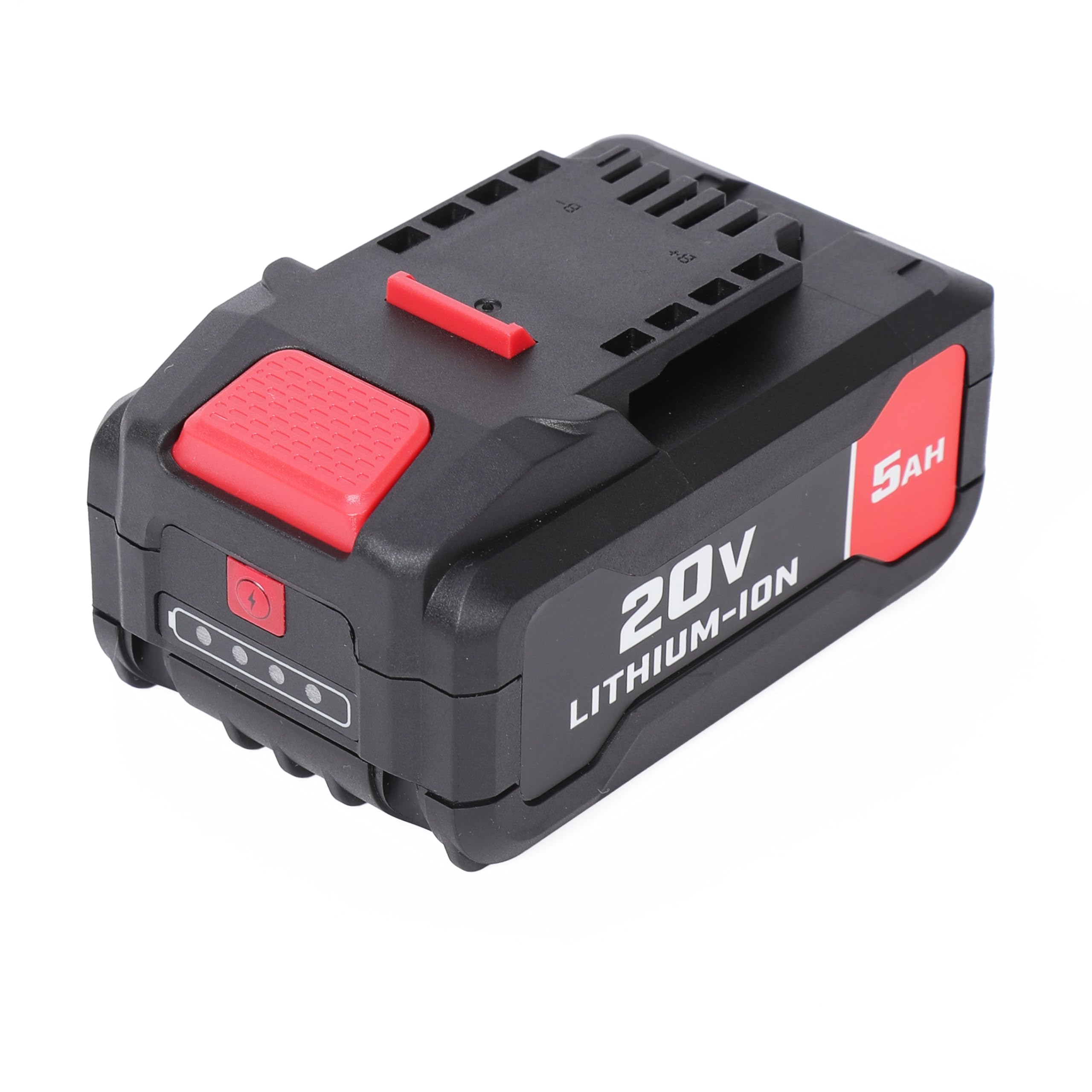 Paquete de 2 baterías de repuesto de iones de litio de 20 V y 5.0 Ah para herramientas inalámbricas Bauer de 20 V
