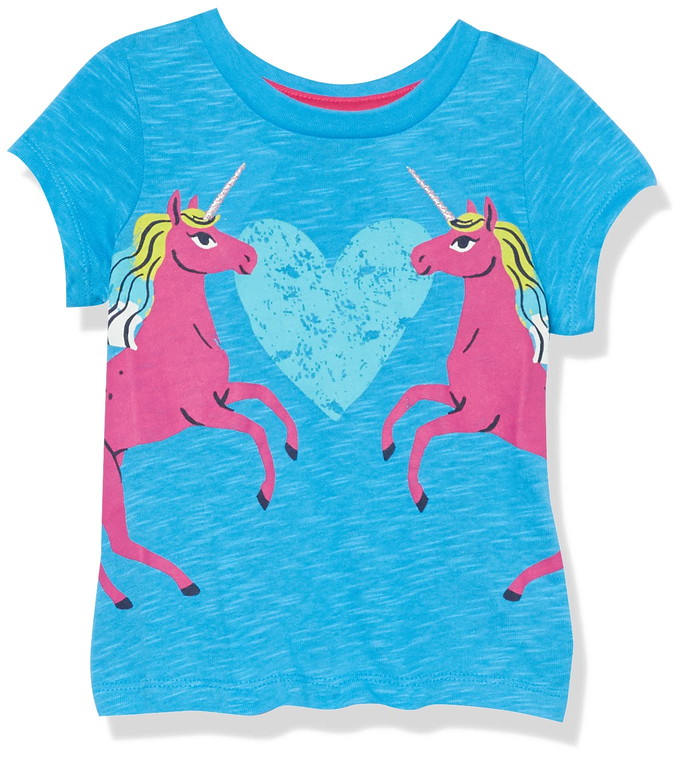 Hatley Girl's Graphic Tee, Magical Unicorns, 2 Years