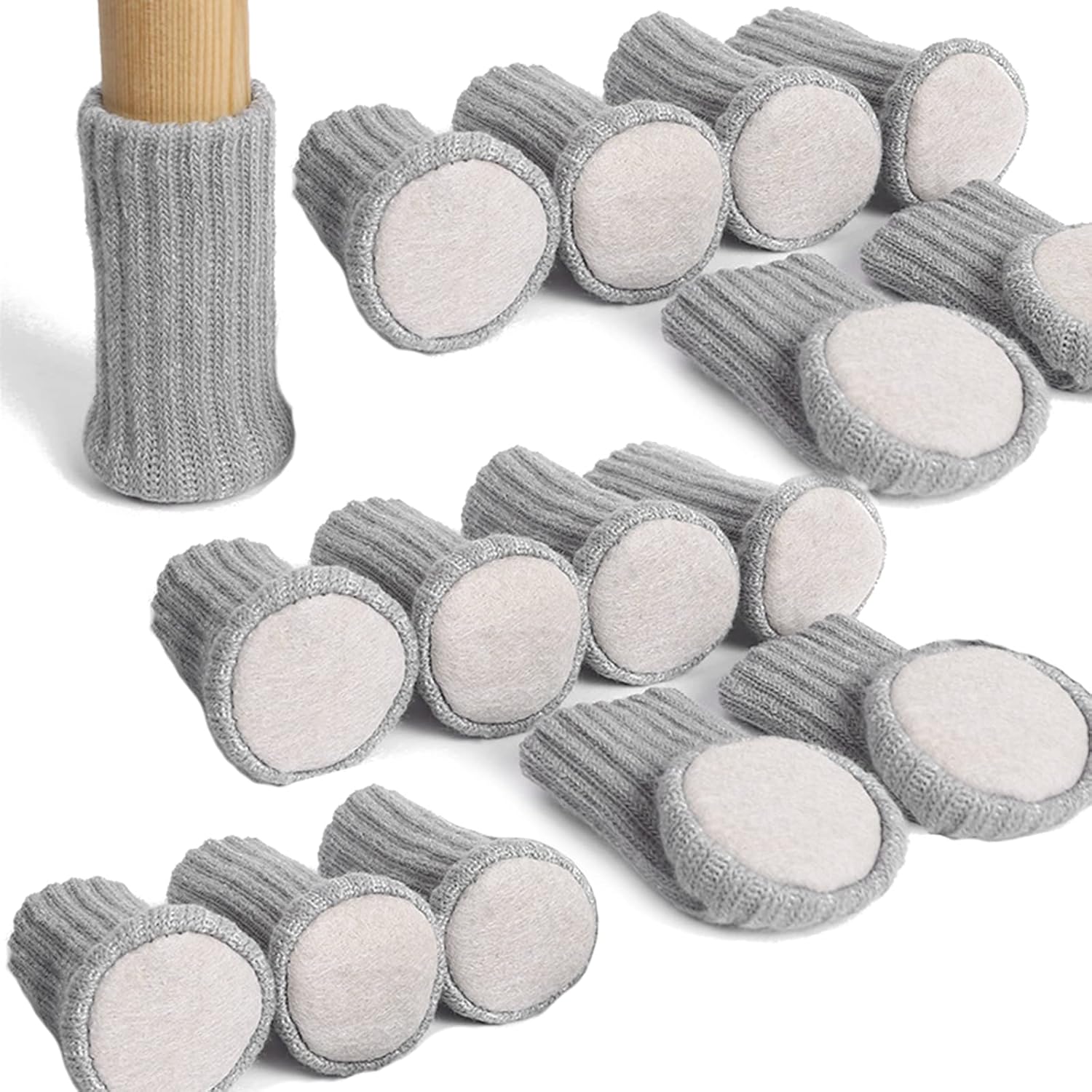 24 Pack Reusable Felt Furniture Movers Premium Chair Covers Protect Hardwood & Tile Floors From Scratching Sofa Sliders Gliders Glides Movers,C