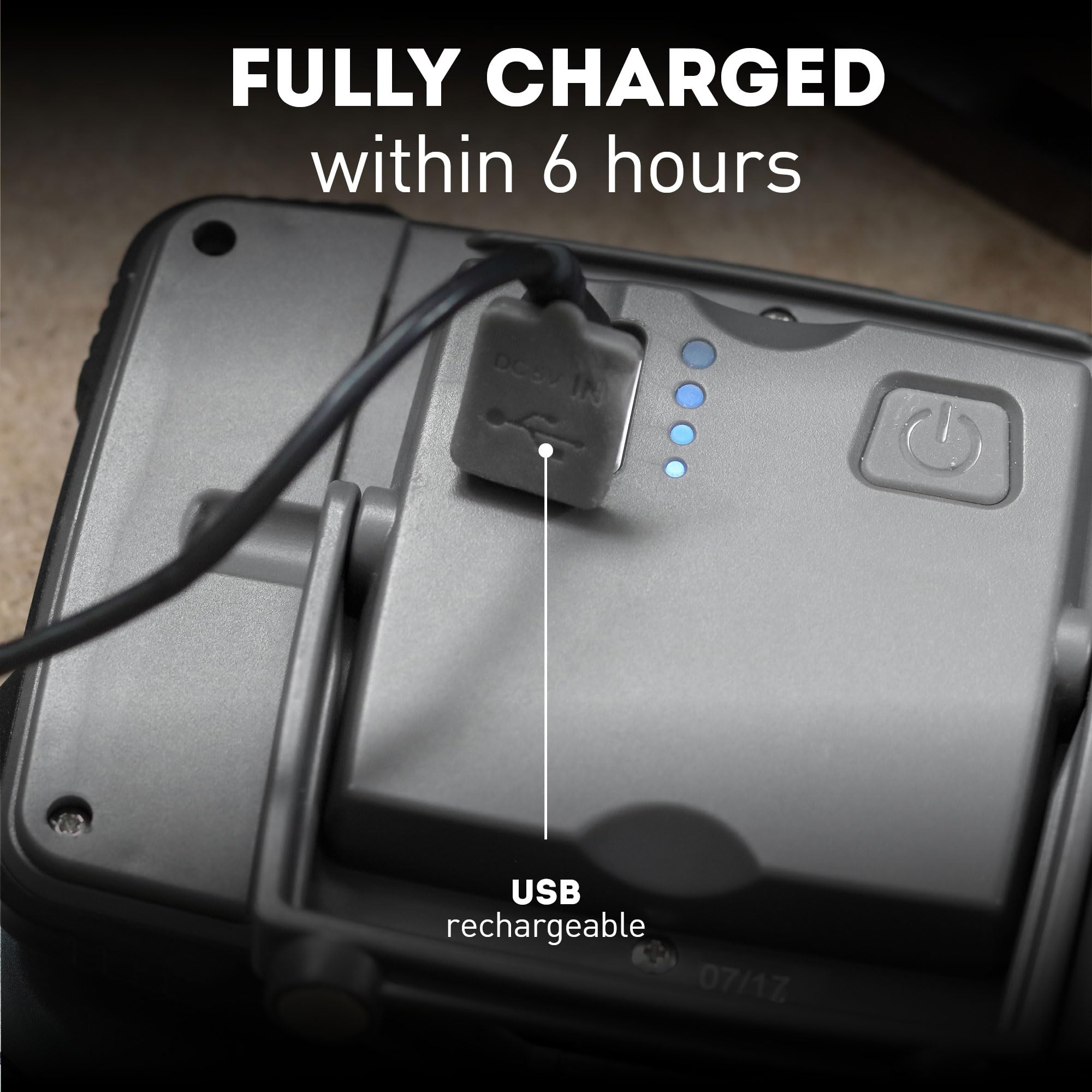 Favour Faro LED Recargable con USB – Lámpara Magnética – Set de 2 – Salida 1600 Lúmenes – IP67 Estanco Antipolvo – Lámparas de Trabajo – Amortiguador de Goma, a Prueba de Golpes