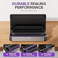 Vista 3 de 95kPa Vacuum Sealer Machine, Fully Automatic Food Sealer, Touch Display, 10-in-1 Functions & Powerful Sealing System with Double Heat Seal