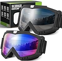 YENPK Ski Snowboard Goggles Men Women - Anti-Fog OTG UV400 Protection, Lightweight for Skiing Snowmobiling Skating