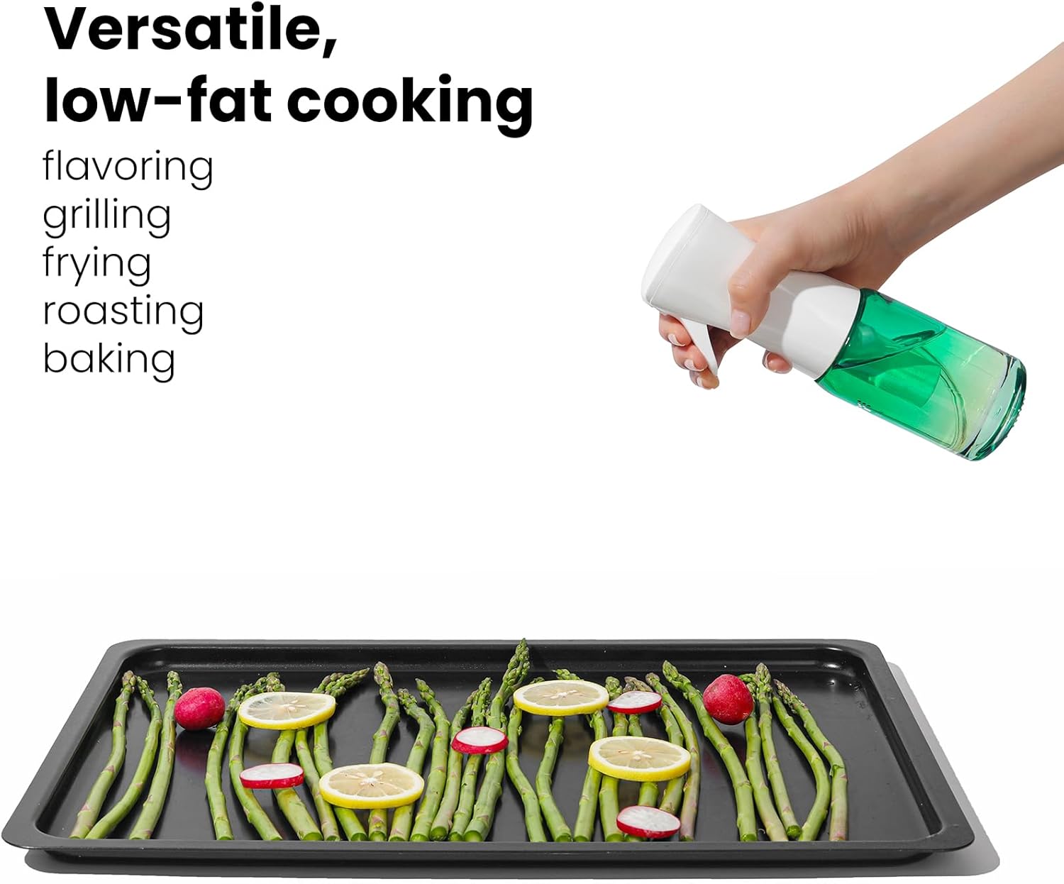 Mistifi Glass Oil Sprayer/Mister 5.1 fl oz (150ml), For Cooking Oil, Olive Oil, Soy Sauce, Vinegar, Non-Aerosol Refillable Dispenser, Spray Bottle (FS640)