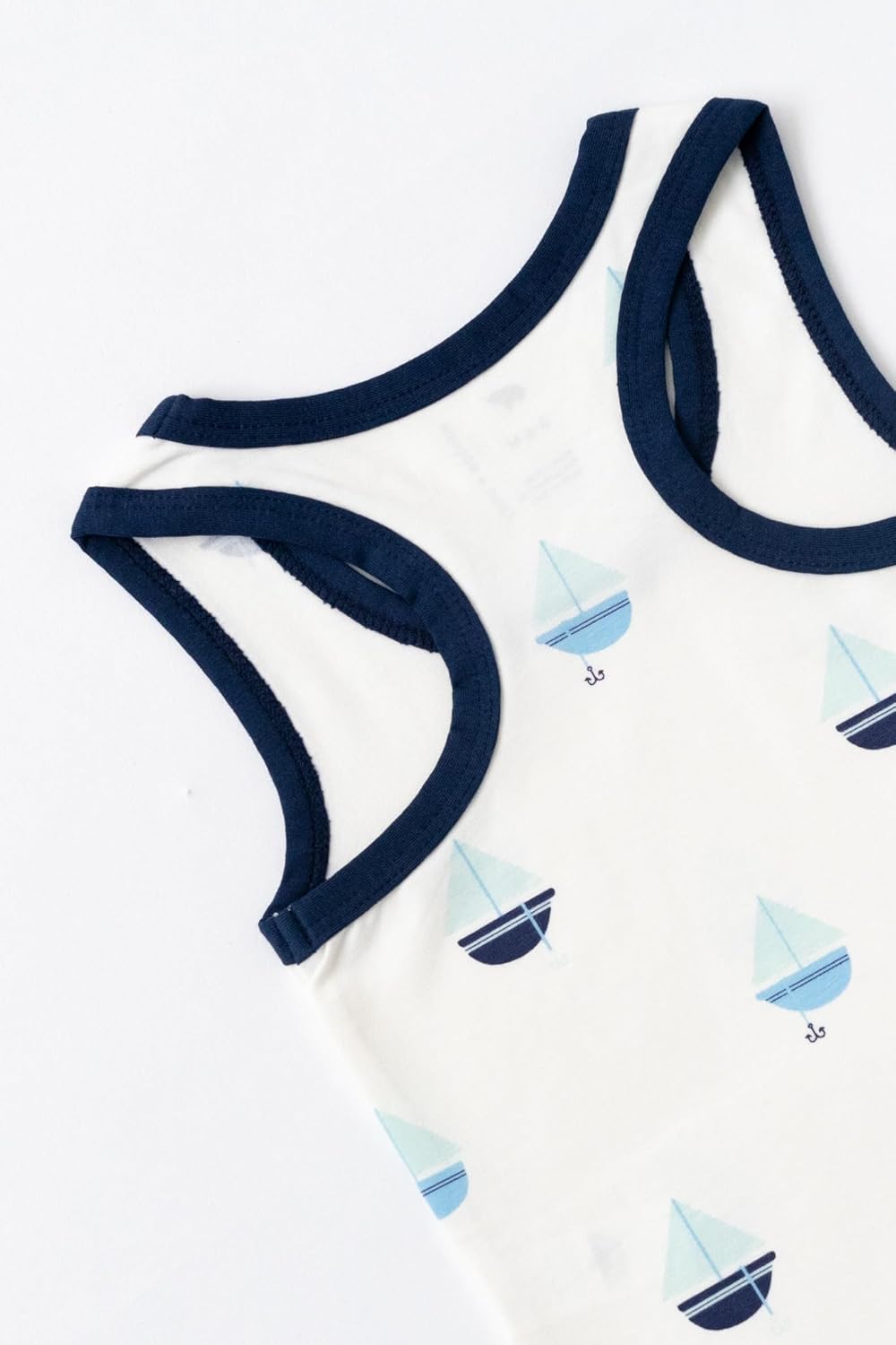 monica + andy Racerback Shortall, 100% Organic Baby Clothes for Boys, Baby Romper, Sizes For Preemie, Newborn & Infant - Image 6