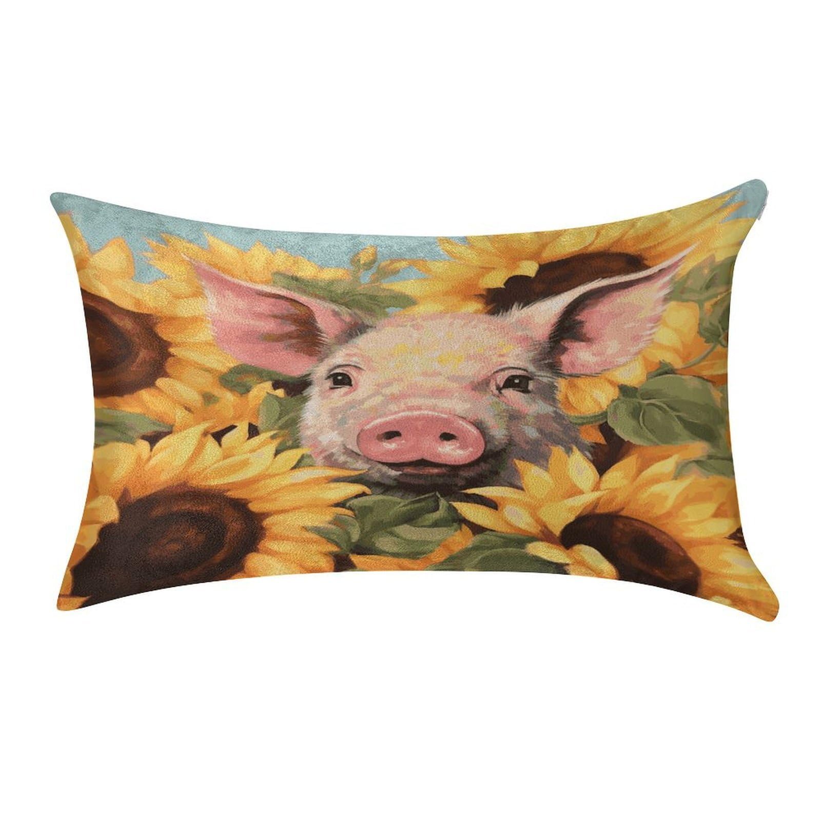 MUSM Smiling_77725070 Pillow Case 12"X20" Luxury Velvet Throw Pillow Cover Fade Resistant Cozy Soft Pillowcases Pillow Protector Pillow Shams Lumbar Pillow Shells for Home&Gifts
