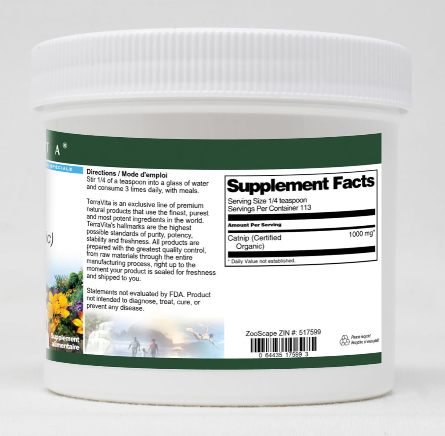 Catnip (Certified Organic) Powder (4 oz, ZIN: 517599) - 3 Pack