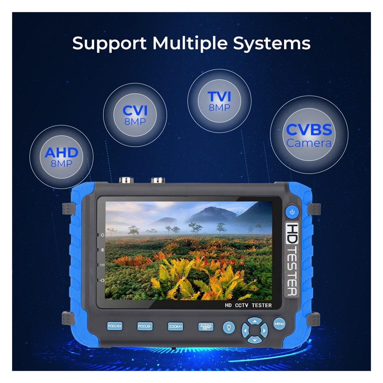 Tester CCTV AHD/CVI/TVI CVBS Da 8MP For Telecamere AHD Con Ingresso VGA Video CFTV Mini Monitor Prova di rete