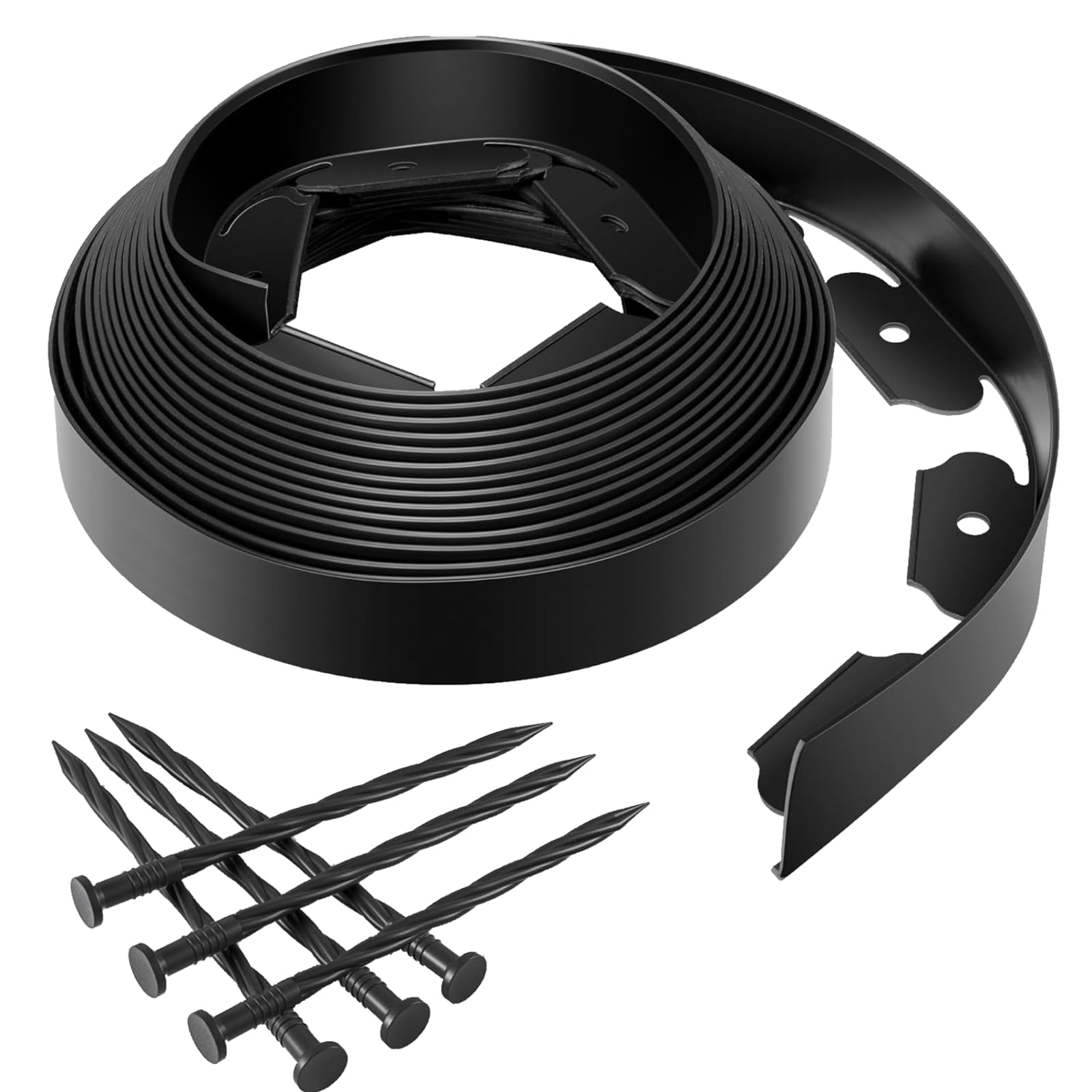 12m Garden Edging Border, 6cm Tall Landscape Edging Kit for Lawn, Gardens and Yards