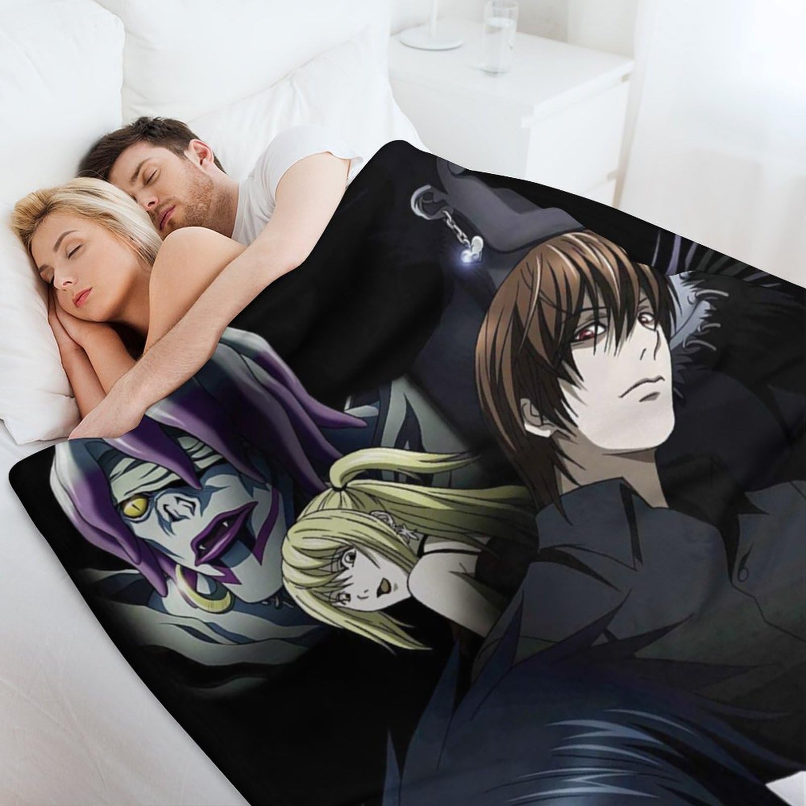 Amazon.co.jp: 毛布 デスノート 夜神月 黒いノート 厚手 40