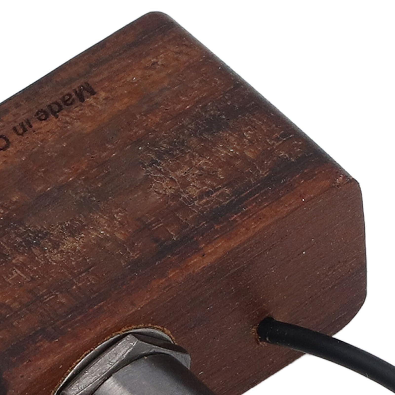 Aramox Przetwornik do Gitary Akustycznej, Kij Metalowy i Drewno Nanmu na Piezoelektrycznym Piecu do Gitary Ukulele Skrzypce Guzheng Erhu, Dźwięk HiFi Praktyki Nagrywania Scenicznego