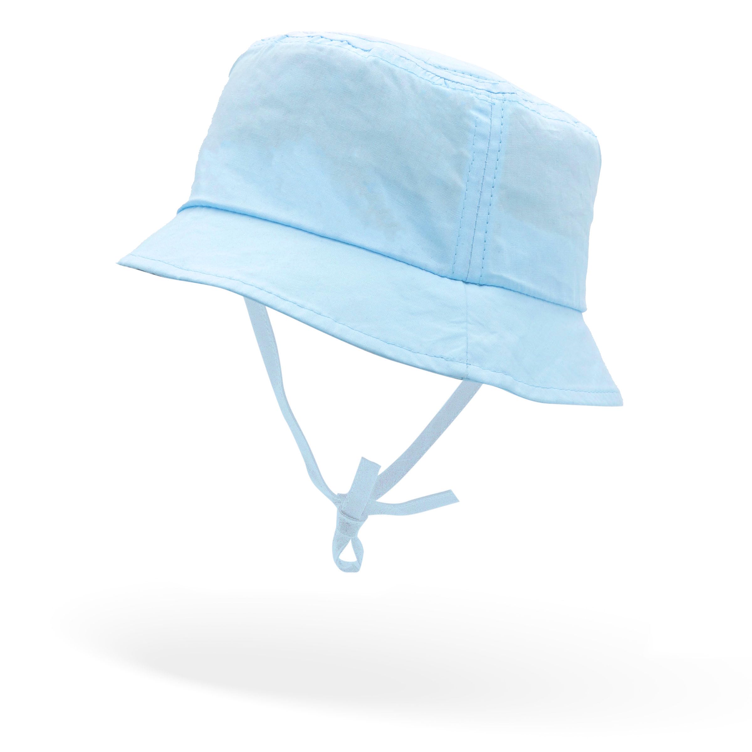 Colours & Beauty Gorra de Bebé en Algodón de Color con Visera y Cordón 3-24 Meses | Sombrero De Sol Verano de Bebé | Sombrero Bob Bebé | Gorra De Pescador Protección Sol Bebe | Gorro Recién Nacido