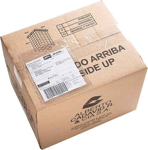 Miniatura 10 de USPACKSMART 200 unidades, 4.5 x 5.5 pulgadas, sobres transparentes para etiquetas de envío, adhesivo resistente, ideal para etiquetas, facturas y