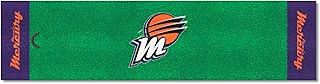 FANMATS 44848 WNBA - Phoenix Mercury Putting Green Mat | Green | 18"x72" | Winged Foot with Basketball