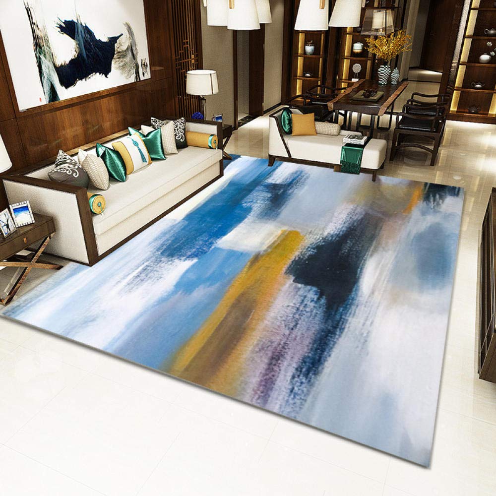 Tapis antidérapant salon résistant usure impression encre traditionnel 80x160