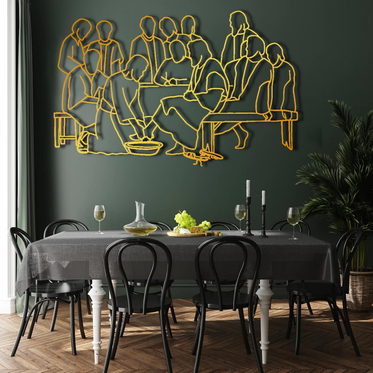 Jesus Apostles Metal Wall Art, Religious Disciples Wall