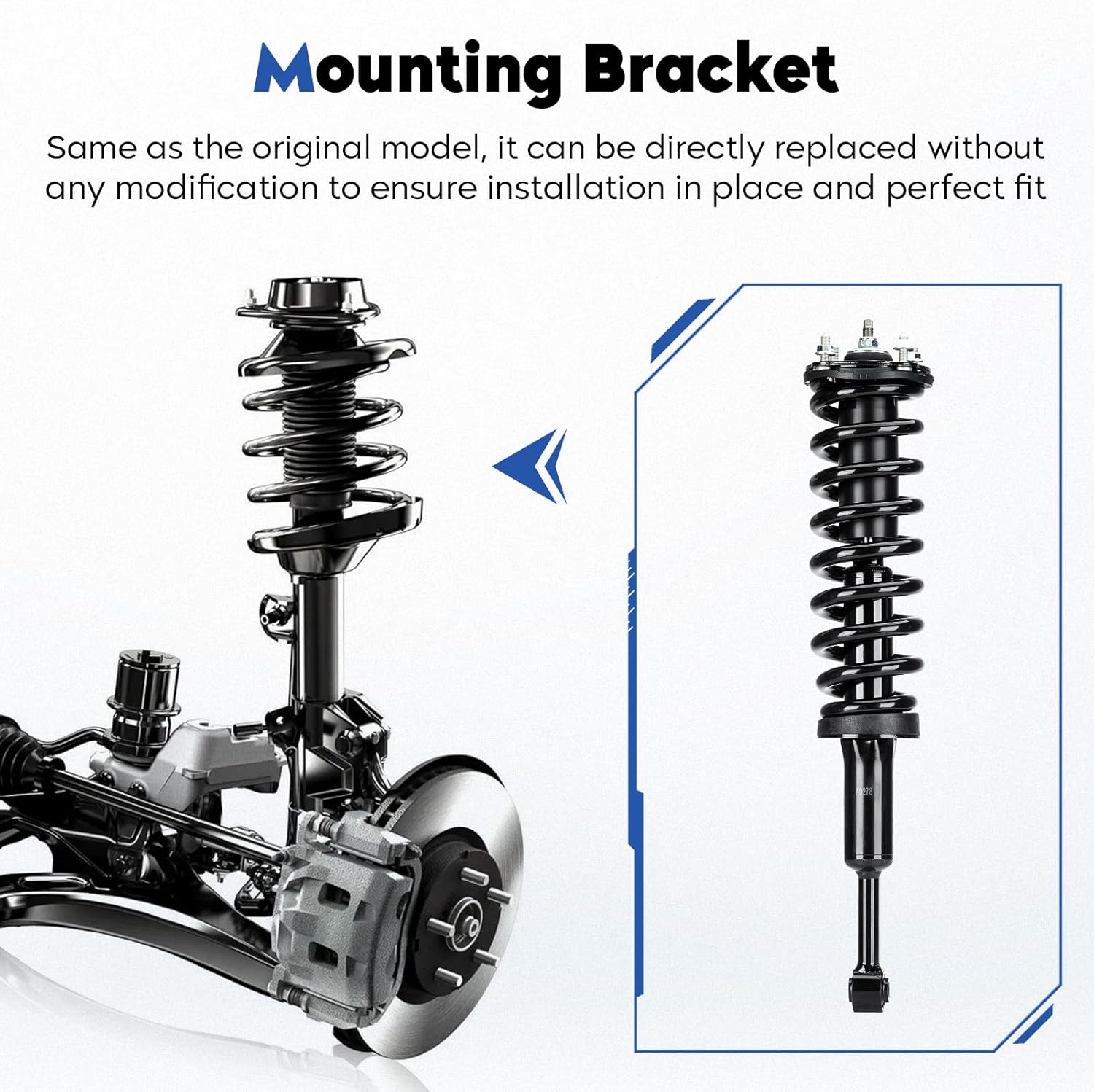 Front Struts Assembly Shock Absorber Compatible with Toyota Tundra 4WD 2007-2020, w/o TRD package models Replace for 171119L 171119R, 2Pcs