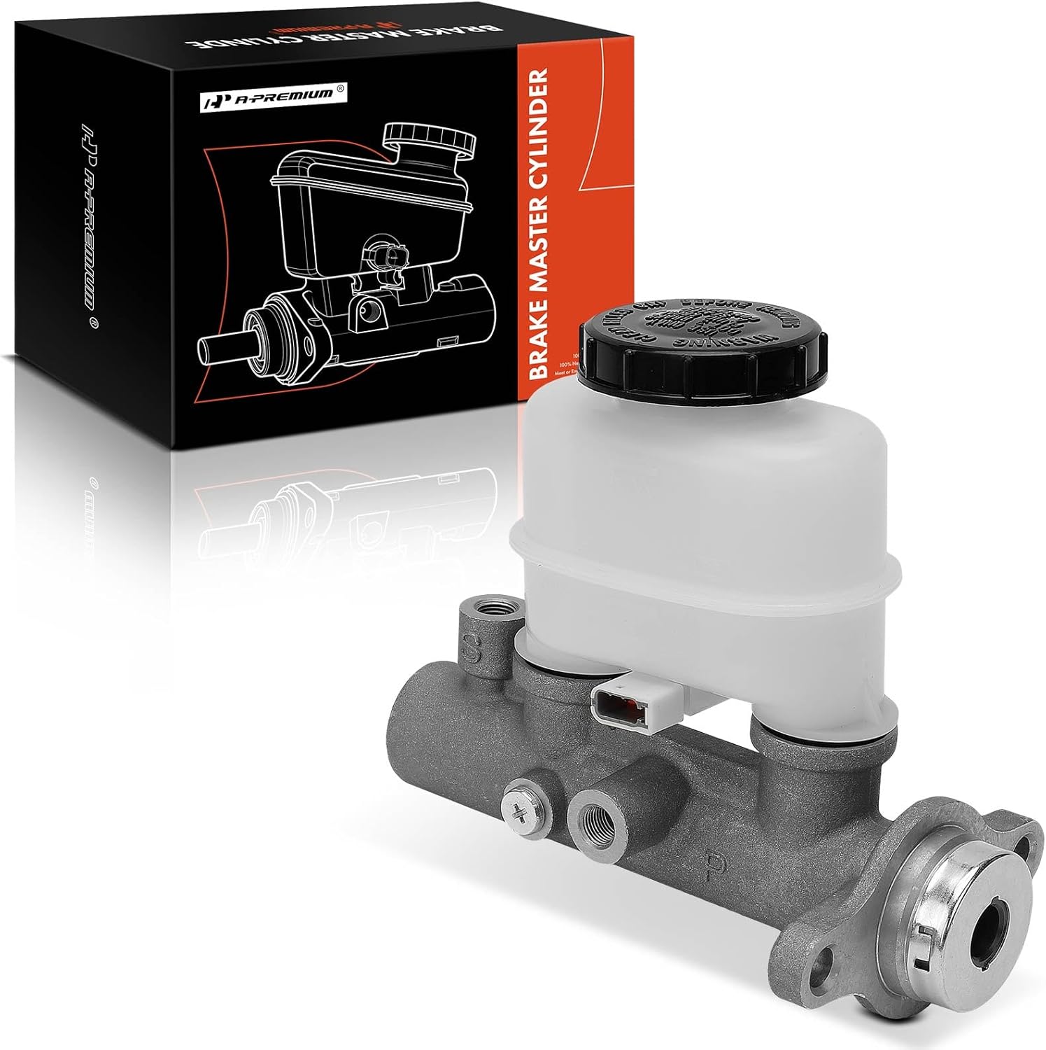 A-Premium Brake Master Cylinder with Reservoir and Sensor Compatible with Nissan Vehicles - Altima 1993-2000, 4-Wheel ABS Brake Only - Replace# 460101E412