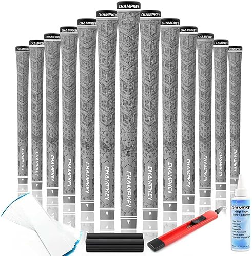 CHAMPKEY Y-PRO Performance - Juego de 13 empuñaduras de goma con todos los kits de reparación, agarre para palos de golf con control para todo tipo