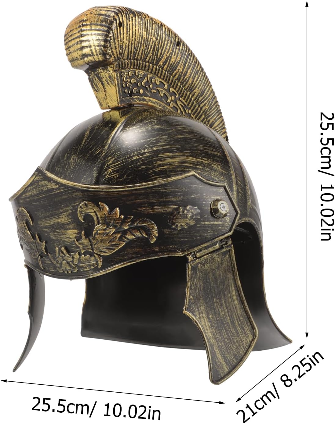 Gadpiparty Samurai Hat Adult Size Foam Costume Helmet 10In Medieval Warrior Headpiece for Cosplay Party and Theatrical Props