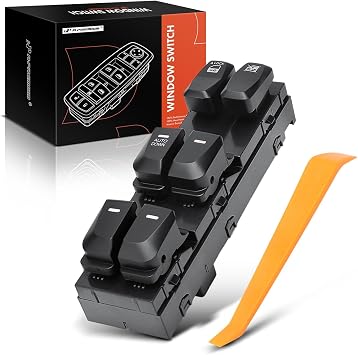 A-Premium Front Left Driver Side Power Window Switch, with Only Auto Down