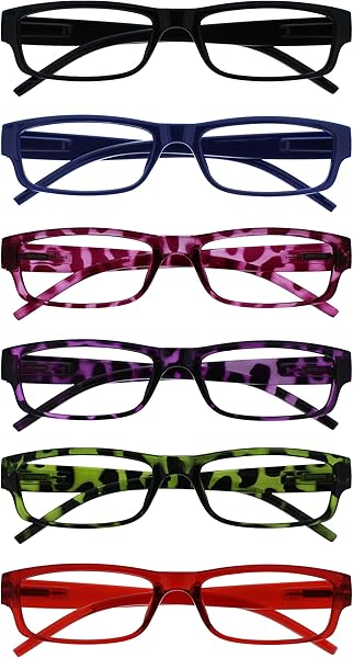 OPULIZE Ace Occhiali da lettura 6 Pack Classic