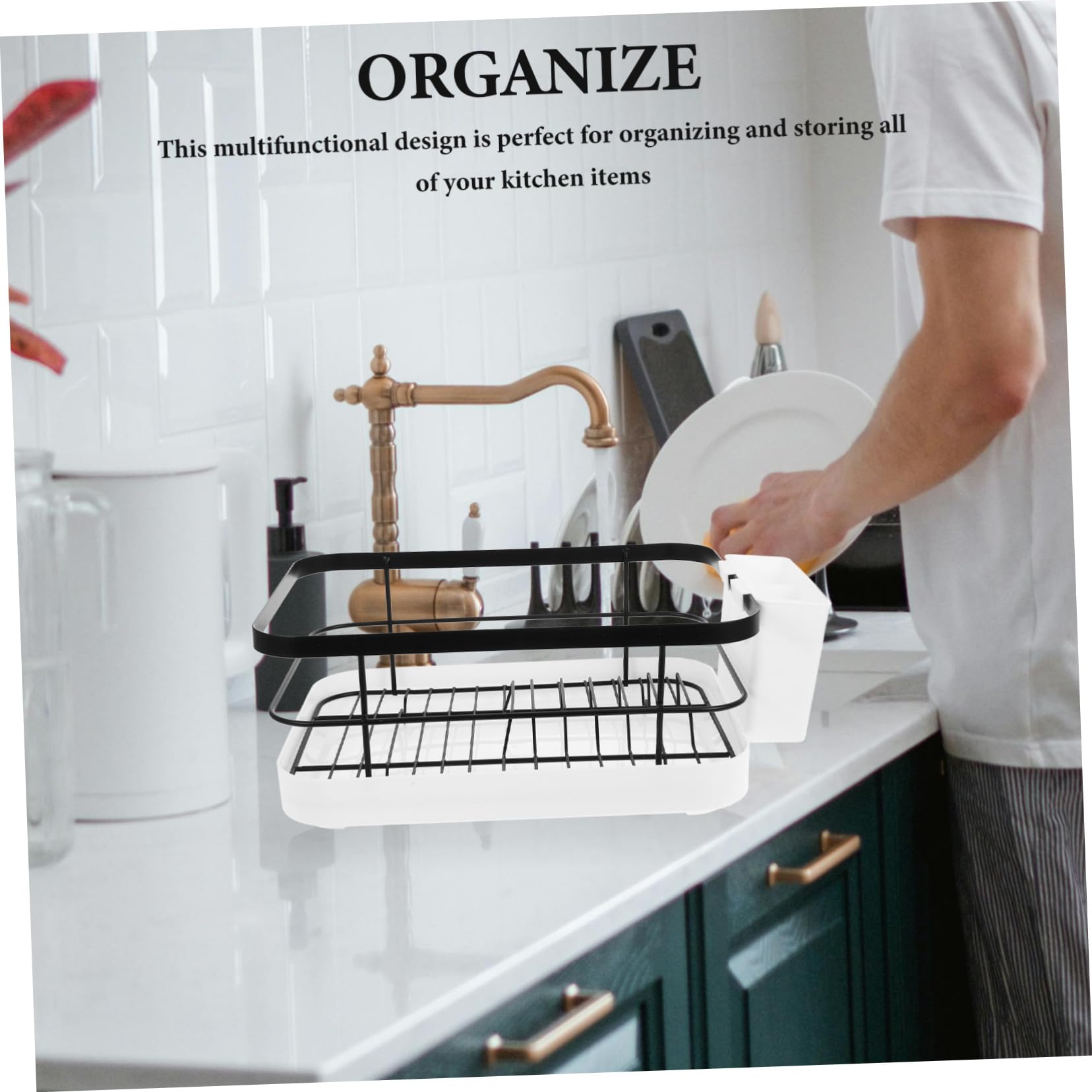 Cabilock Escurridor De Platos Soporte para Secar Vajilla Organizador De Platos y Cuencos para Cocina