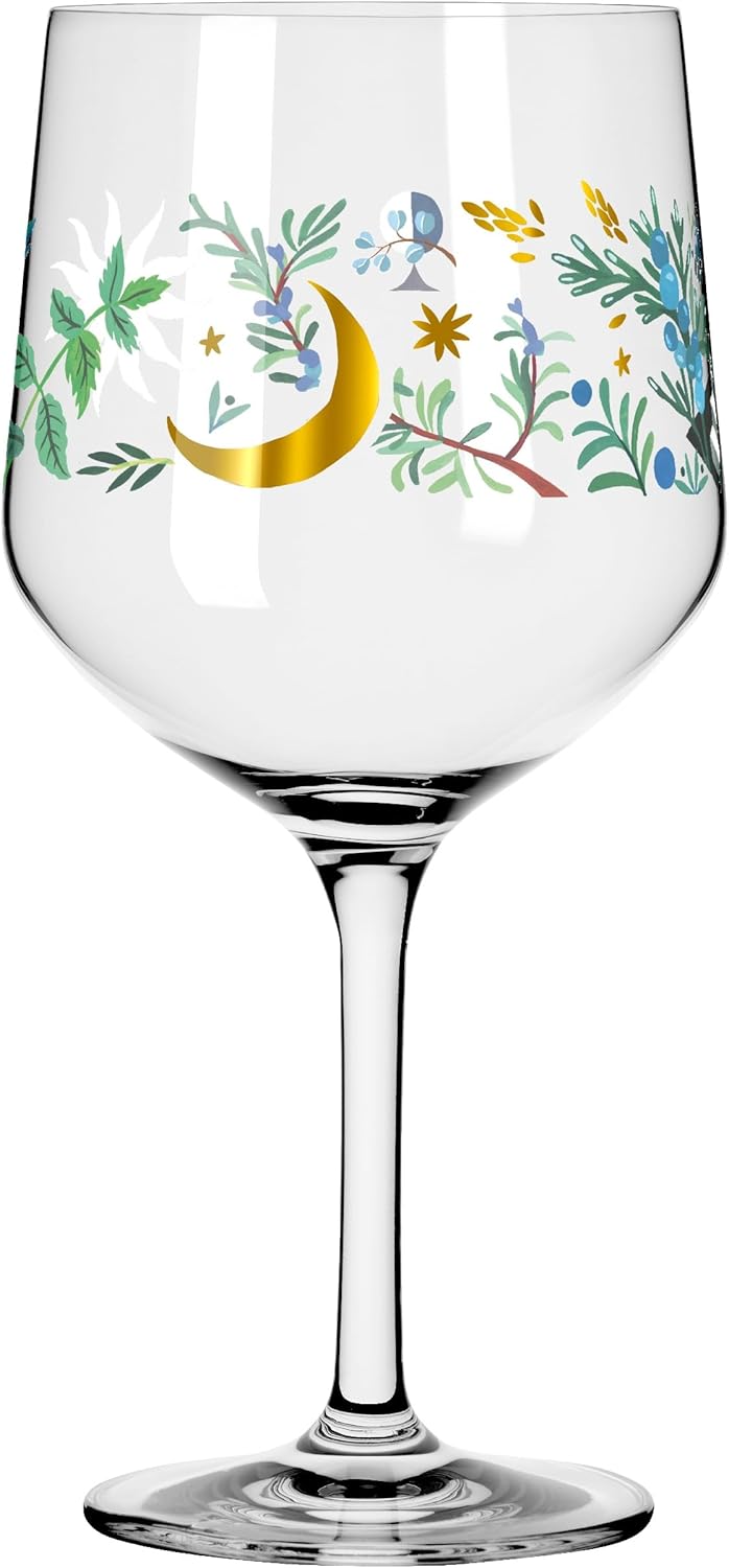 RITZENHOFF Botanic Glamour 3882001 Gin Glass 700 ml Set of 2 Goblets with Star Moon Motif Made in Germany
