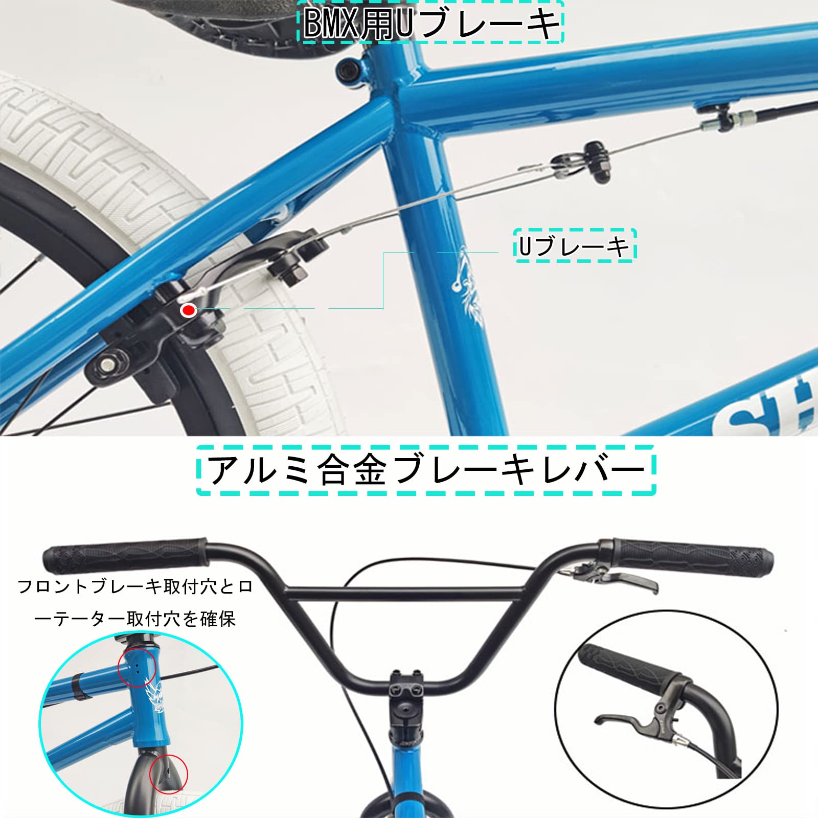 Amazon | ORDIBMX フリースタイル 20 インチ BMX バイク 10 代と大人の