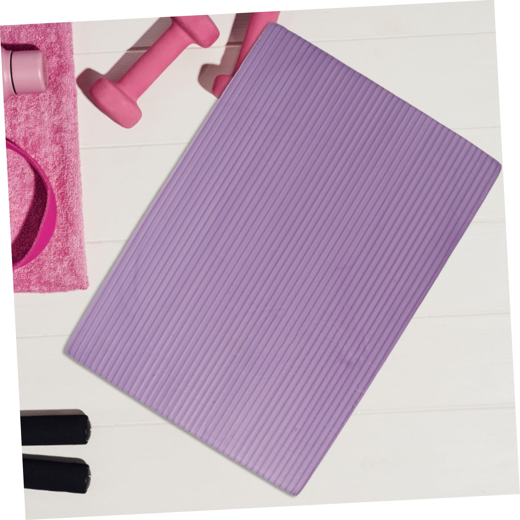 WOONEKY Tappetino Yoga Bilanciamento in Nbr Porpora, Morbido e Versatile Design Elegante, per Allenamento di Stabilità e Yoga, Facile da Riporre, Misura 44x30x4,5cm