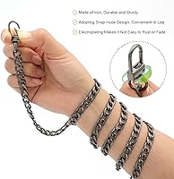Vista 3 de Correa de cadena para bolso, 4 piezas de diferentes tamaños, correas de cadena para bolso, correas de cadena de metal para bricolaje de bolso