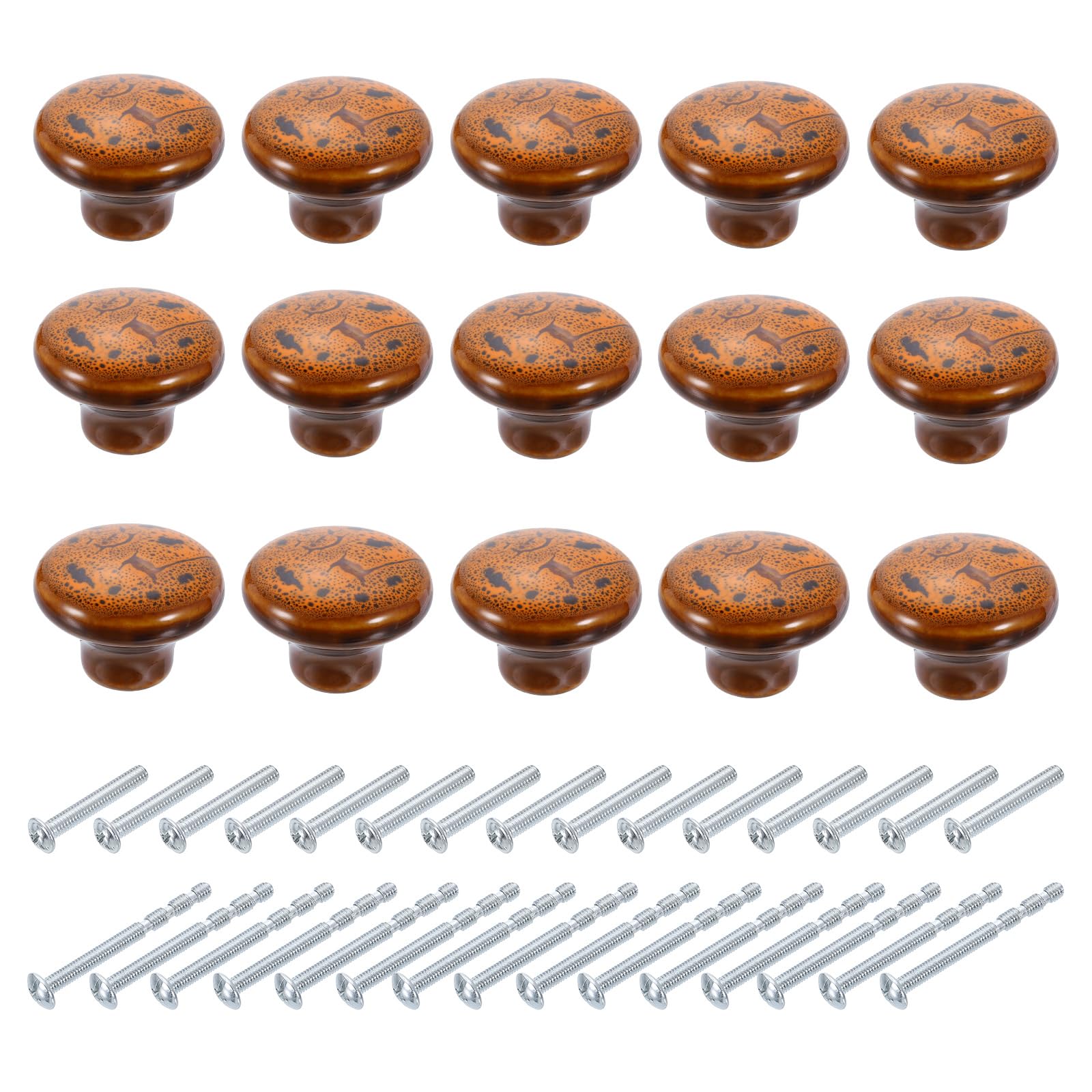 Boutons de coiffeuse en céramique orange pour rafraîchir vos meubles de chambre