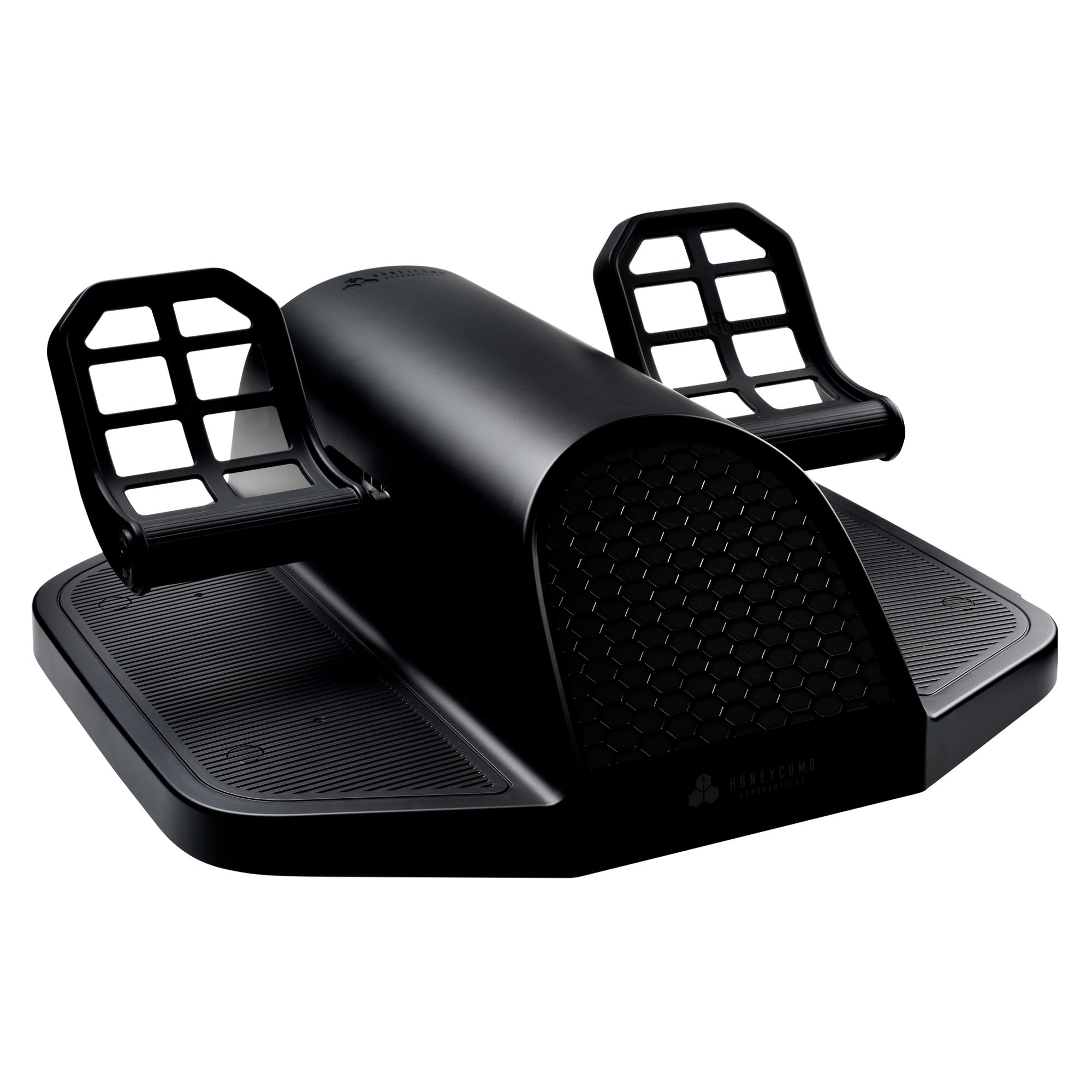 Honeycomb Charlie Rudder Pedals - Control de simulación de vuelo para timón y frenos, pedales metálicos ajustables, transmisión por correa mediante sensores de efecto Hall, para MS Flight Simulator